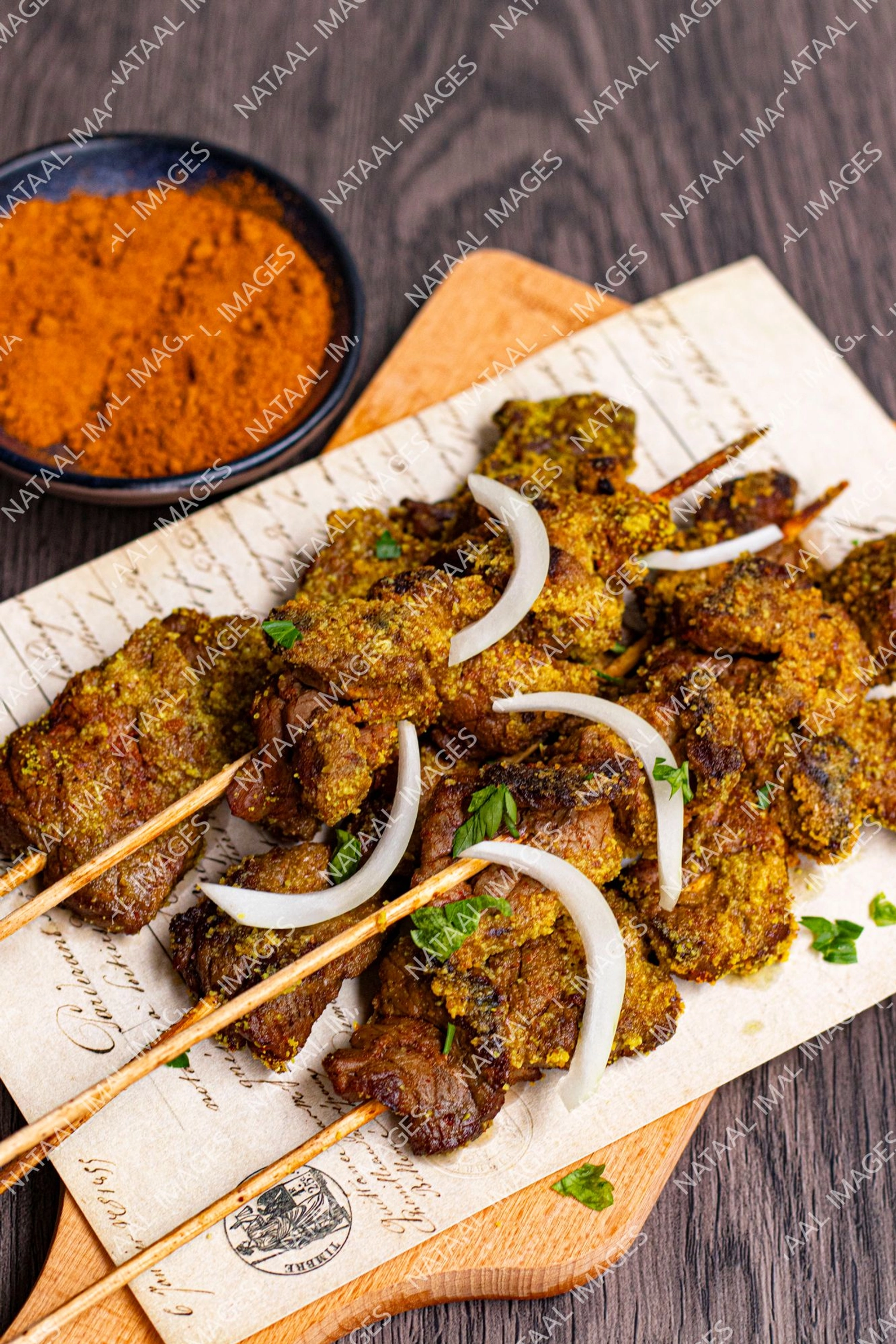 planche de brochettes d agneau