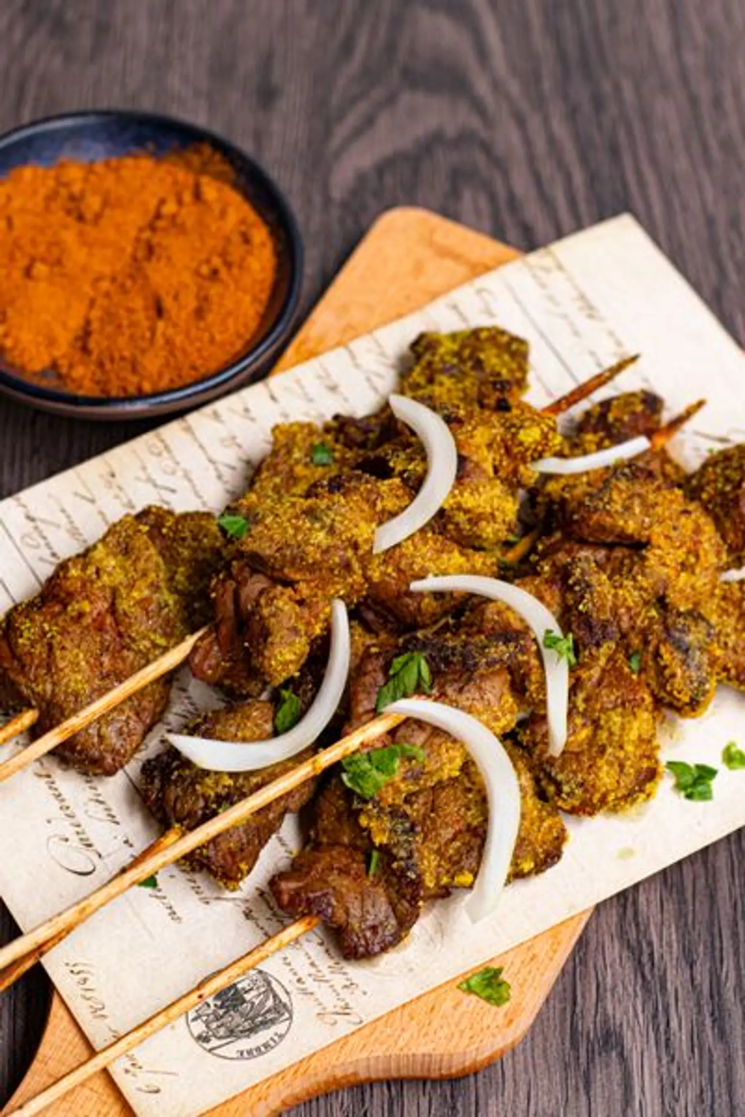 planche de brochettes d agneau