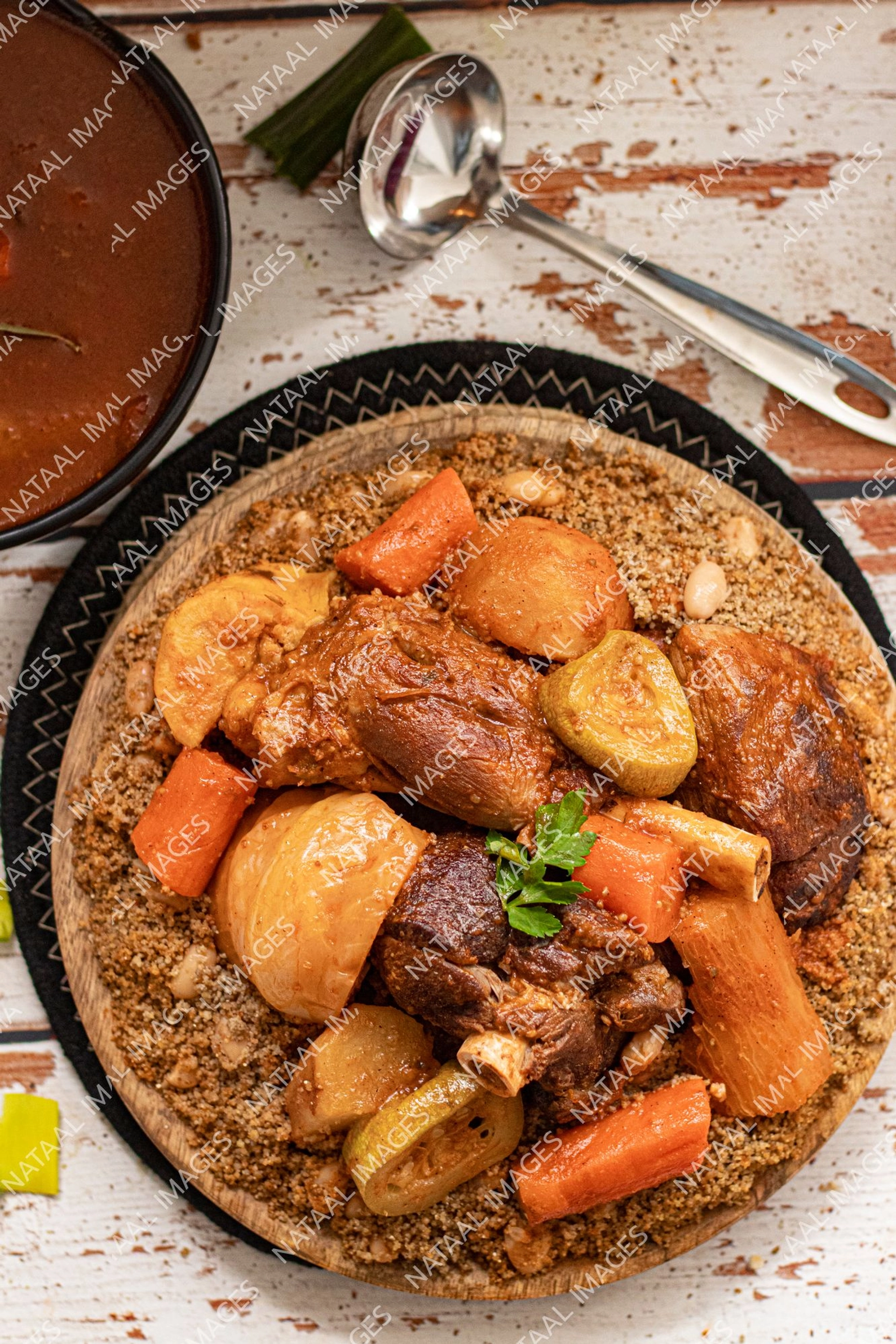 plat de thiere yapp vue en plongee sur le plat complet