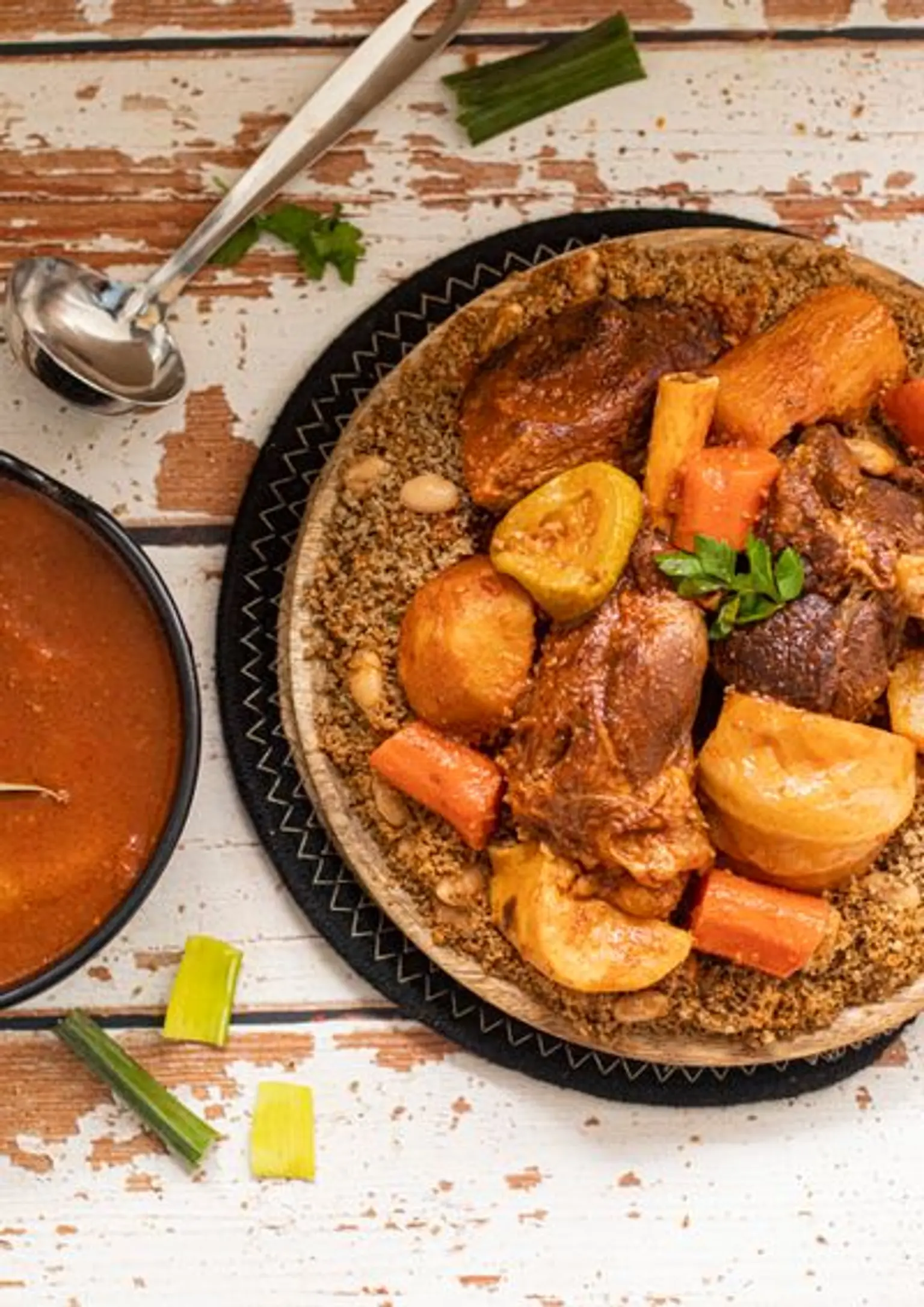 plat de thiere yapp vue en plongee sur la moitie du plat