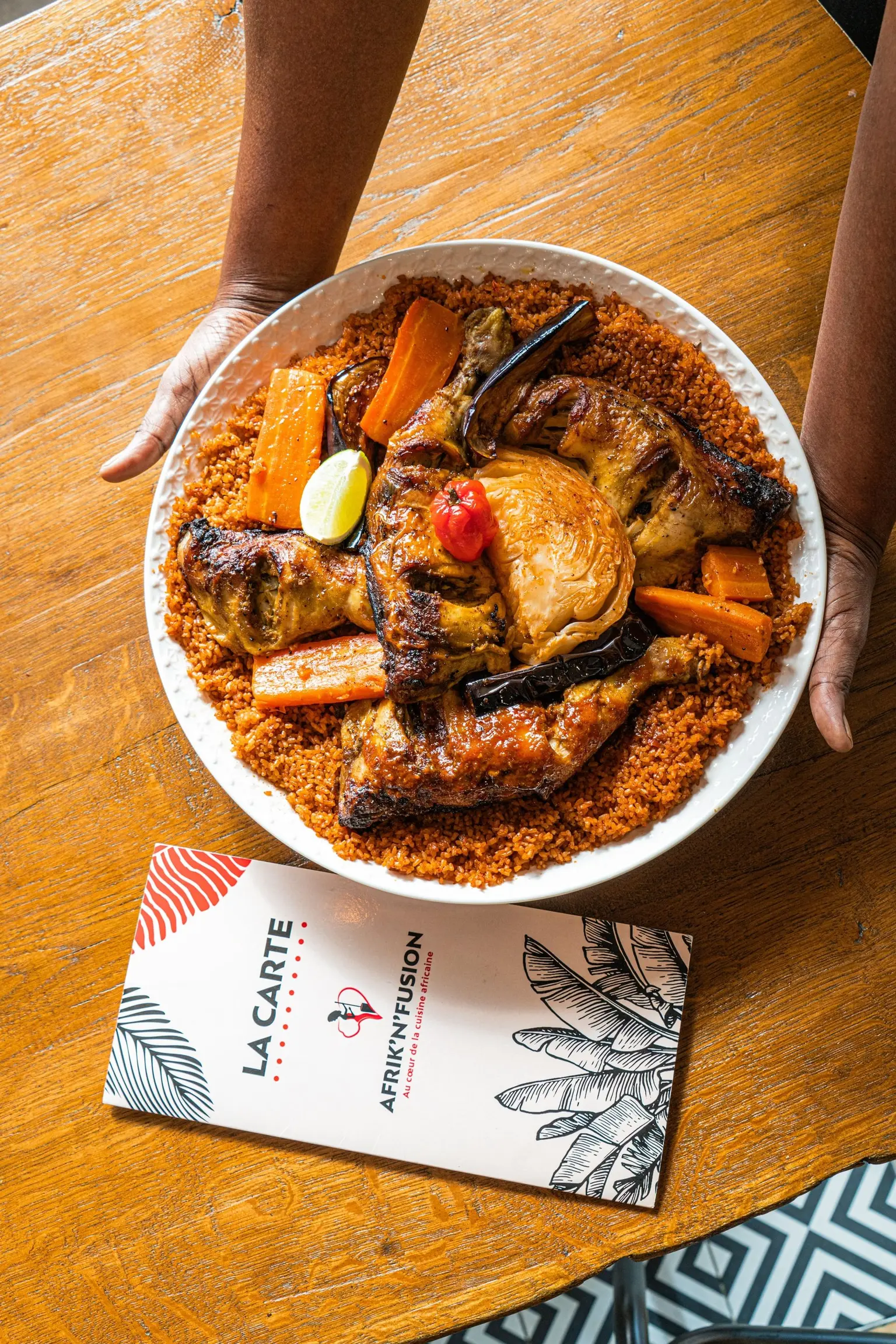 afriknfusion riz poulet carte