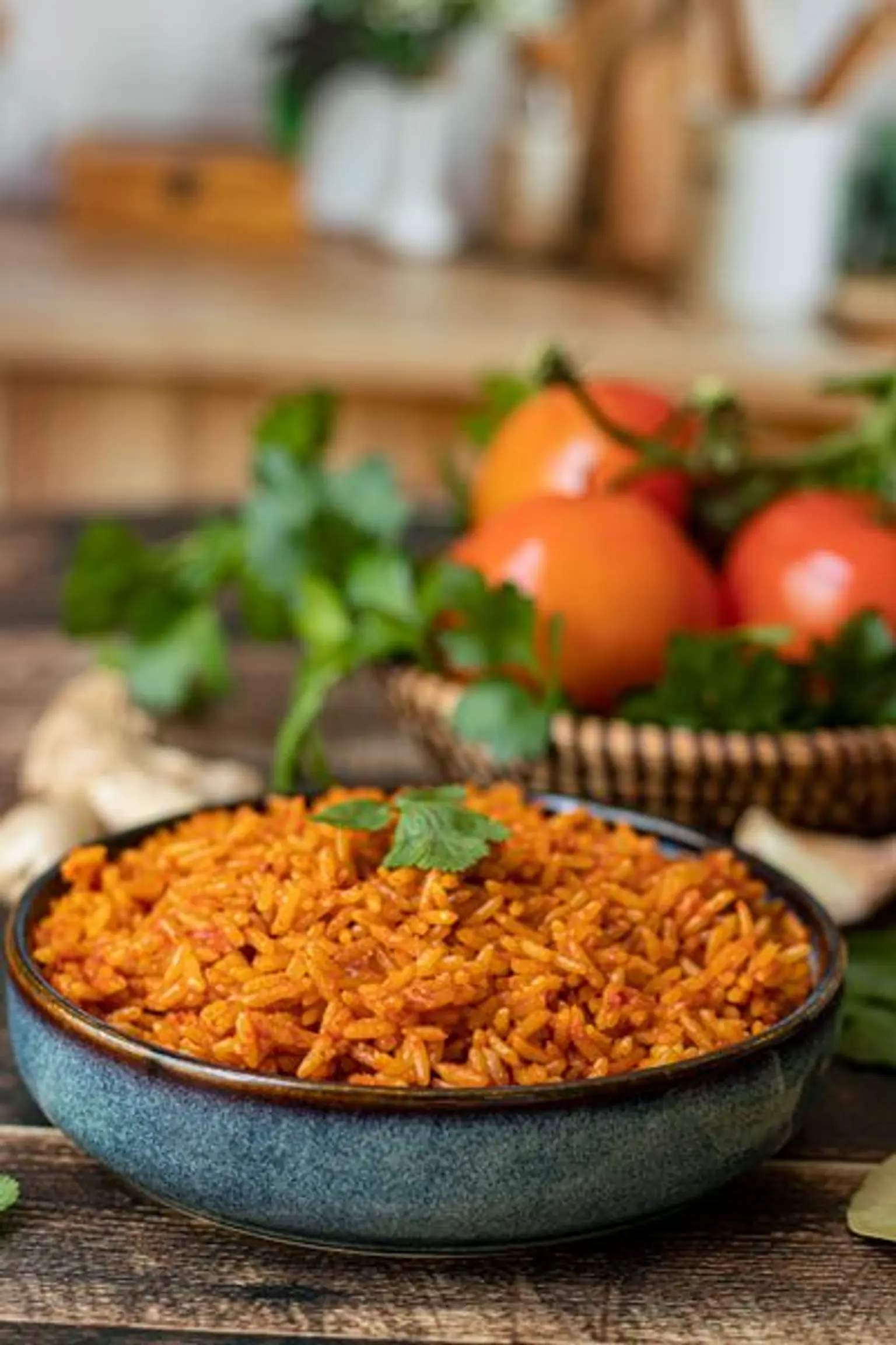 bol de jolof rice vue de loin portrait